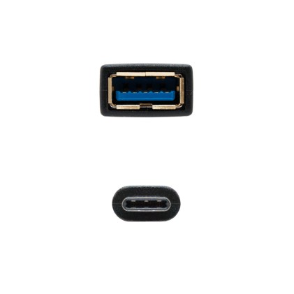 Nanocable USB 3.1, 0.15m cavo USB 0,15 m USB 3.2 Gen 2 (3.1 Gen 2) USB A USB C Nero