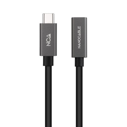 Nanocable 10.01.4402 cavo USB 2 m USB 3.2 Gen 2x2 USB C Nero