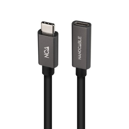 Nanocable 10.01.4402 cavo USB 2 m USB 3.2 Gen 2x2 USB C Nero