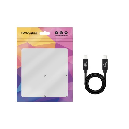 Nanocable 10.01.5002 cavo USB USB4 Gen 3x2 1,8 m USB C Nero