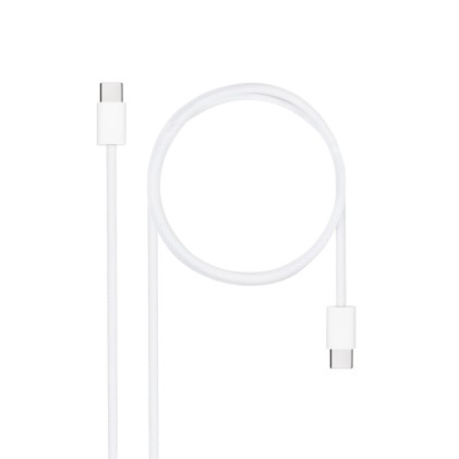 Nanocable 10.01.6001-CO cavo USB 1 m USB 2.0 USB C Bianco