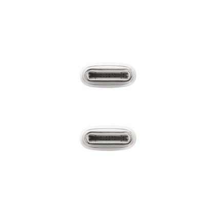 Nanocable 10.01.6001-CO cavo USB 1 m USB 2.0 USB C Bianco