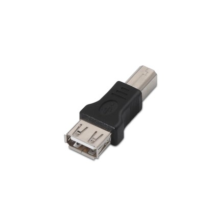 Nanocable 10.02.0002 adattatore per inversione del genere dei cavi USB 2.0 B USB 2.0 A Nero