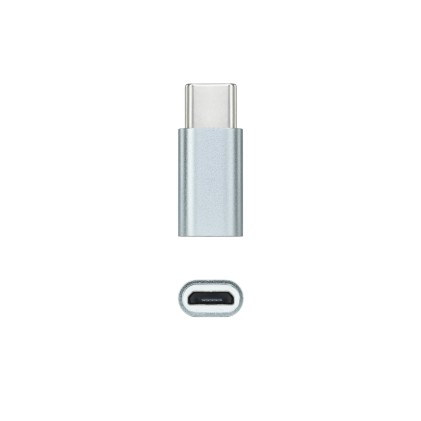 Nanocable 10.02.0011 adattatore per inversione del genere dei cavi USB C Micro USB Grigio