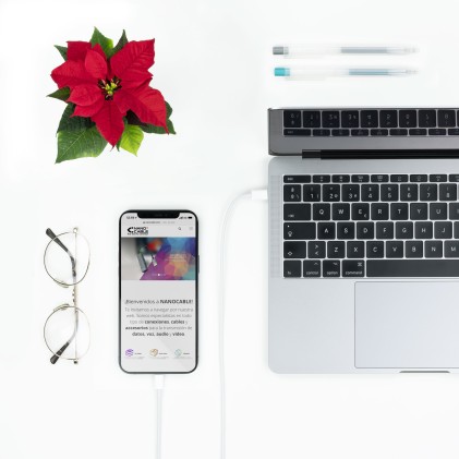 TooQ 10.10.0601 cavo Lightning 1 m Bianco