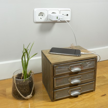 TooQ 10.10.0601 cavo Lightning 1 m Bianco