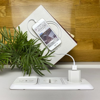 Nanocable 10.10.2001 Caricabatterie per dispositivi mobili Bianco Interno