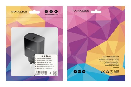 Nanocable 10.10.2006 Caricabatterie per dispositivi mobili Universale Nero AC Interno
