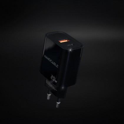 Nanocable 10.10.2008 Caricabatterie per dispositivi mobili Universale Nero AC Ricarica rapida Interno