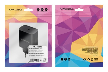 Nanocable 10.10.2010 Caricabatterie per dispositivi mobili Universale Nero AC Interno