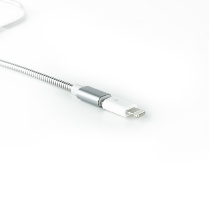 Nanocable 10.10.4100 adattatore per inversione del genere dei cavi Lightning Micro USB Bianco
