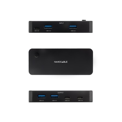 Nanocable 10.12.0011 switch per keyboard-video-mouse (kvm) Nero