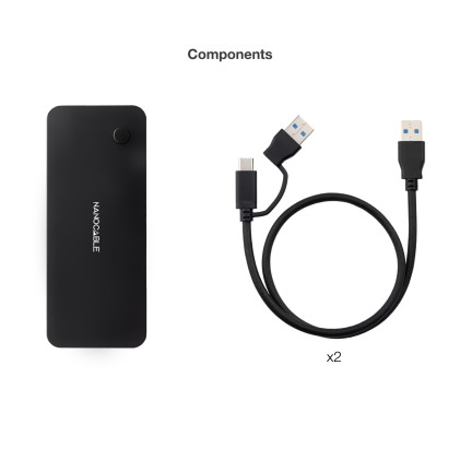 Nanocable 10.12.0011 switch per keyboard-video-mouse (kvm) Nero
