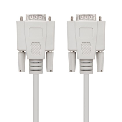 Nanocable 10.14.0102 cavo seriale Beige 1,8 m DB9