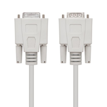 Nanocable 10.14.0203 cavo seriale Beige 3 m DB9