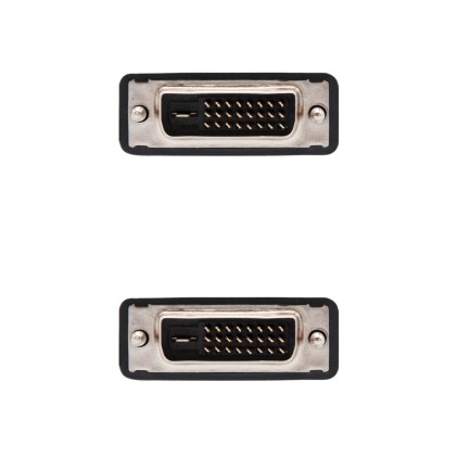 Nanocable 10.15.0802 cavo DVI 1,8 m Nero