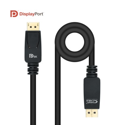 Nanocable 10.15.2503 cavo DisplayPort 3 m Nero