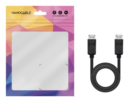 Nanocable 10.15.2705 cavo DisplayPort 5 m Nero