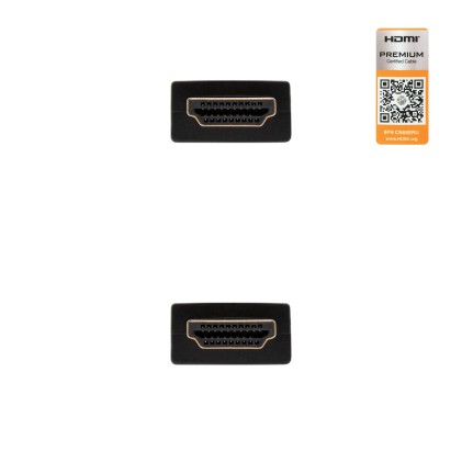 Nanocable HDMI V2.0, 0.5m cavo HDMI 0,5 m HDMI tipo A (Standard) Nero