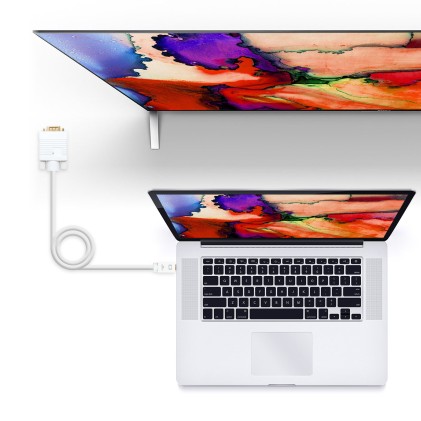 Nanocable 10.15.4103 cavo e adattatore video 3 m Mini DisplayPort VGA (D-Sub) Bianco