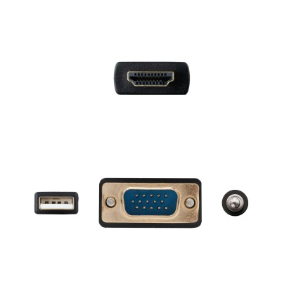 Nanocable 10.15.4350 cavo e adattatore video 1,8 m HDMI tipo A (Standard) VGA (D-Sub) + 3.5mm + USB Type-A