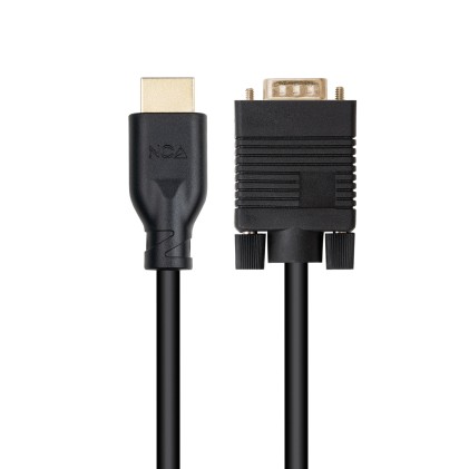 Nanocable 10.15.4602 cavo e adattatore video 1,8 m VGA (D-Sub) HDMI Nero