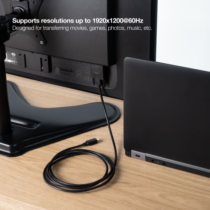 Nanocable 10.15.5202 cavo e adattatore video 1,8 m USB tipo-C VGA (D-Sub) Nero
