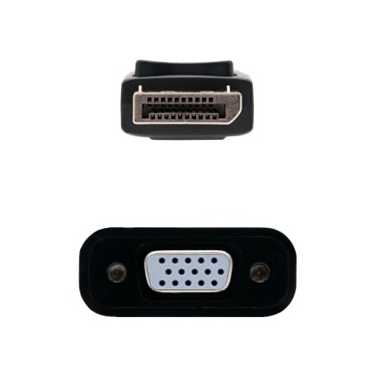 Nanocable 10.16.0602 cavo e adattatore video 0,15 m DisplayPort VGA (D-Sub) Nero