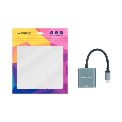 Nanocable 10.16.4101-G adattatore grafico USB 1920 x 1200 Pixel Grigio