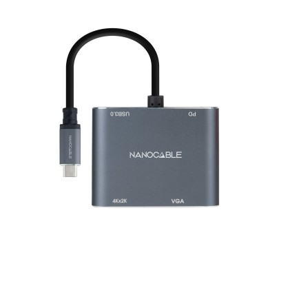 Nanocable 10.16.4304 cavo e adattatore video 0,15 m USB tipo-C Grigio