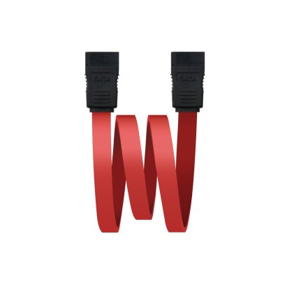 Nanocable 10.18.0101 cavo SATA 0,5 m Nero, Rosso