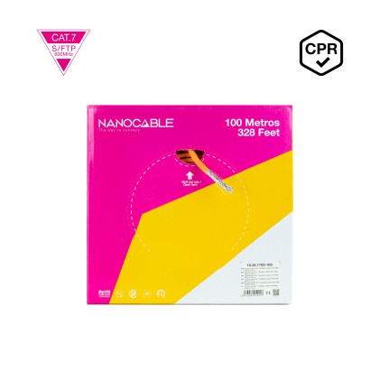 Nanocable 10.20.1700-100 cavo di rete Arancione 100 m Cat7 SF/UTP (S-FTP)
