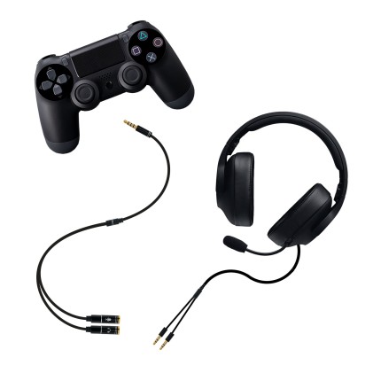 Nanocable 10.24.1202 cavo audio 0,3 m 3.5mm 2 x 3.5mm Nero