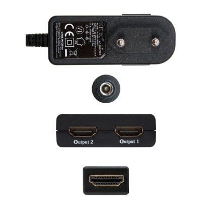 Nanocable 10.25.3502 ripartitore video HDMI 2x HDMI