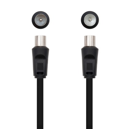 Nanocable 10.26.0202 cavo coassiale 3C-2V 1,8 m 9.5 mm Nero