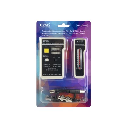 Nanocable 10.31.0303 tester per cavo di rete Nero, Bianco