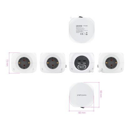 Nanocable 10.37.0001 Caricabatterie per dispositivi mobili Bianco Interno