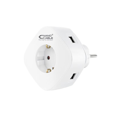 Nanocable 10.37.0003 Caricabatterie per dispositivi mobili Bianco Interno