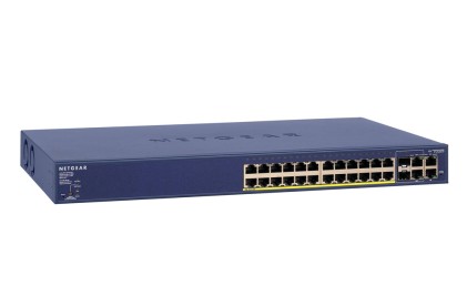 Netgear FS728TP-100EUS switch di rete Gestito Fast Ethernet (10/100) Blu Supporto Power over Ethernet (PoE)