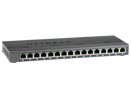 NETGEAR ProSAFE 16-Port Smart Managed Plus Gigabit Switch - Network Monitoring QoS VLAN Green Power Saving - Desktop