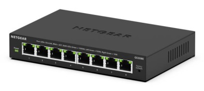 NETGEAR GS308E Gestito L2/L3 Gigabit Ethernet (10/100/1000) Nero