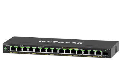 Netgear Switch 16 Porte Di Cui 15 Poe, 180W, Vlan, Qos, Igmp Snooping