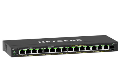 Netgear Switch 16 Porte Di Cui 15 Poe, 180W, Vlan, Qos, Igmp Snooping