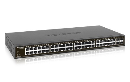 NETGEAR S350 Series 48-Port Gigabit Ethernet Smart Managed Pro Switch with 4 SFP Ports Rackmount