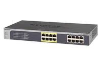 Netgear Switch 16 Porte Gigabit Di Cui 8 Poe Formato Rack 1U Prosafe Plus