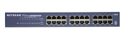 Netgear 24-port Gigabit Rack Mountable Network Switch Non gestito Blu