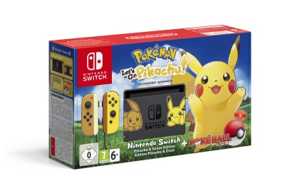 Nintendo Switch Pikachu & Eevee Ed. + PokÉ,Mon: Let S Go PokÈ,B