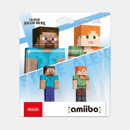 Personaggio Interattivo Nintendo 10008738 Amiibo Minecraft Steve E Ale