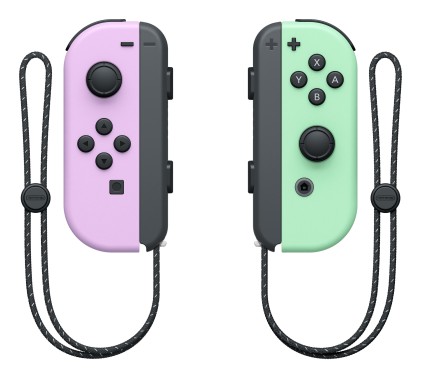 Nintendo Switch - Set da due Joy-Con Viola Pastello/Verde pastello