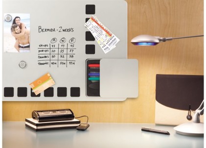 Rexel Lavagna magnetica combinata argento 610 x 390 mm